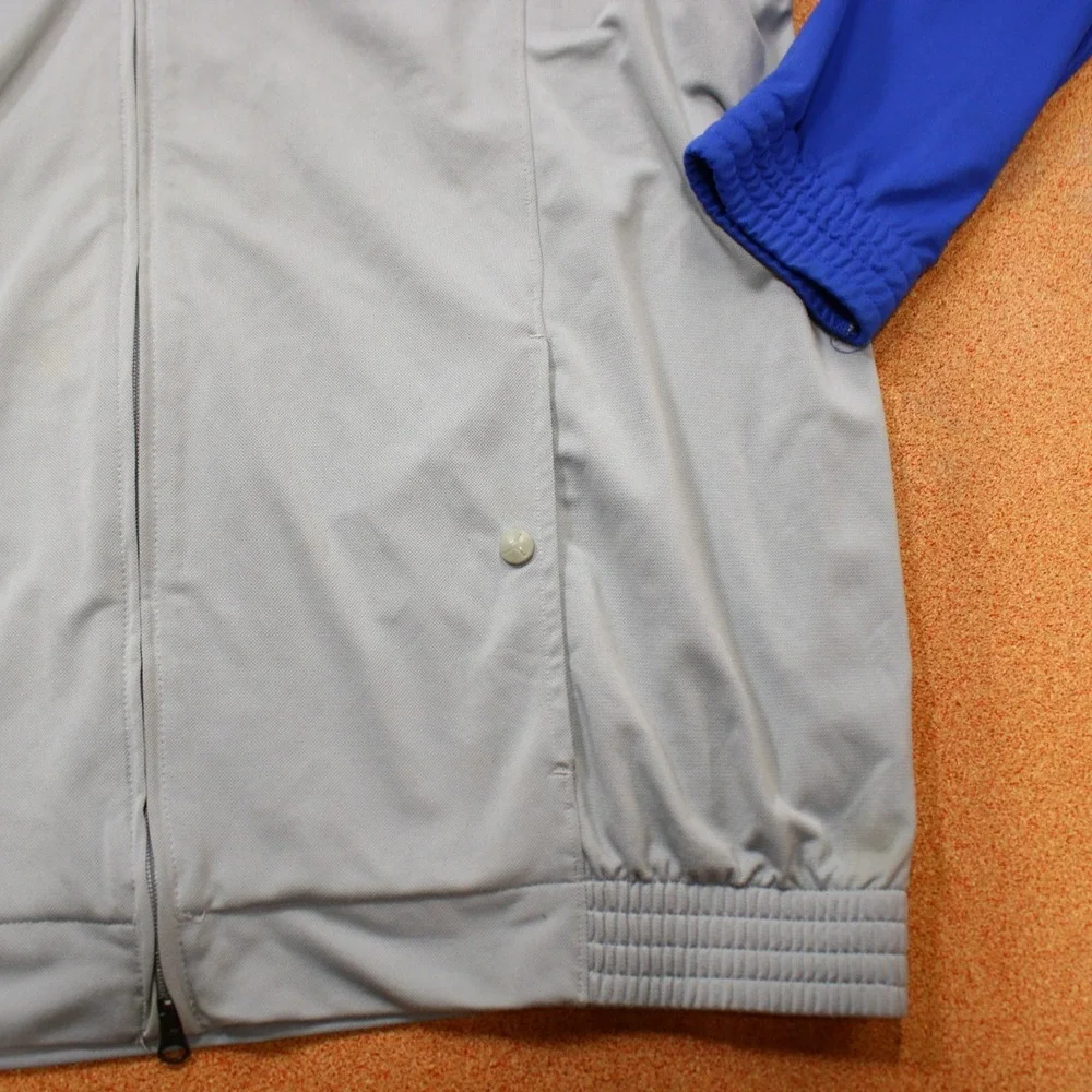 Air Jordan Flight Track Jacket Men 2XL Gray Blue Nike Color Block Y2K Retro